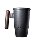 Keramische theemok met infuser 400ml – ambachtelijk