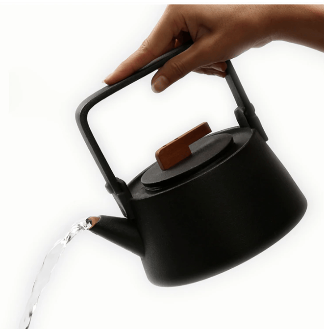 Keramische theepot 800 ml in zwart of wit