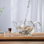 Kleine ronde glazen theepot 200ml