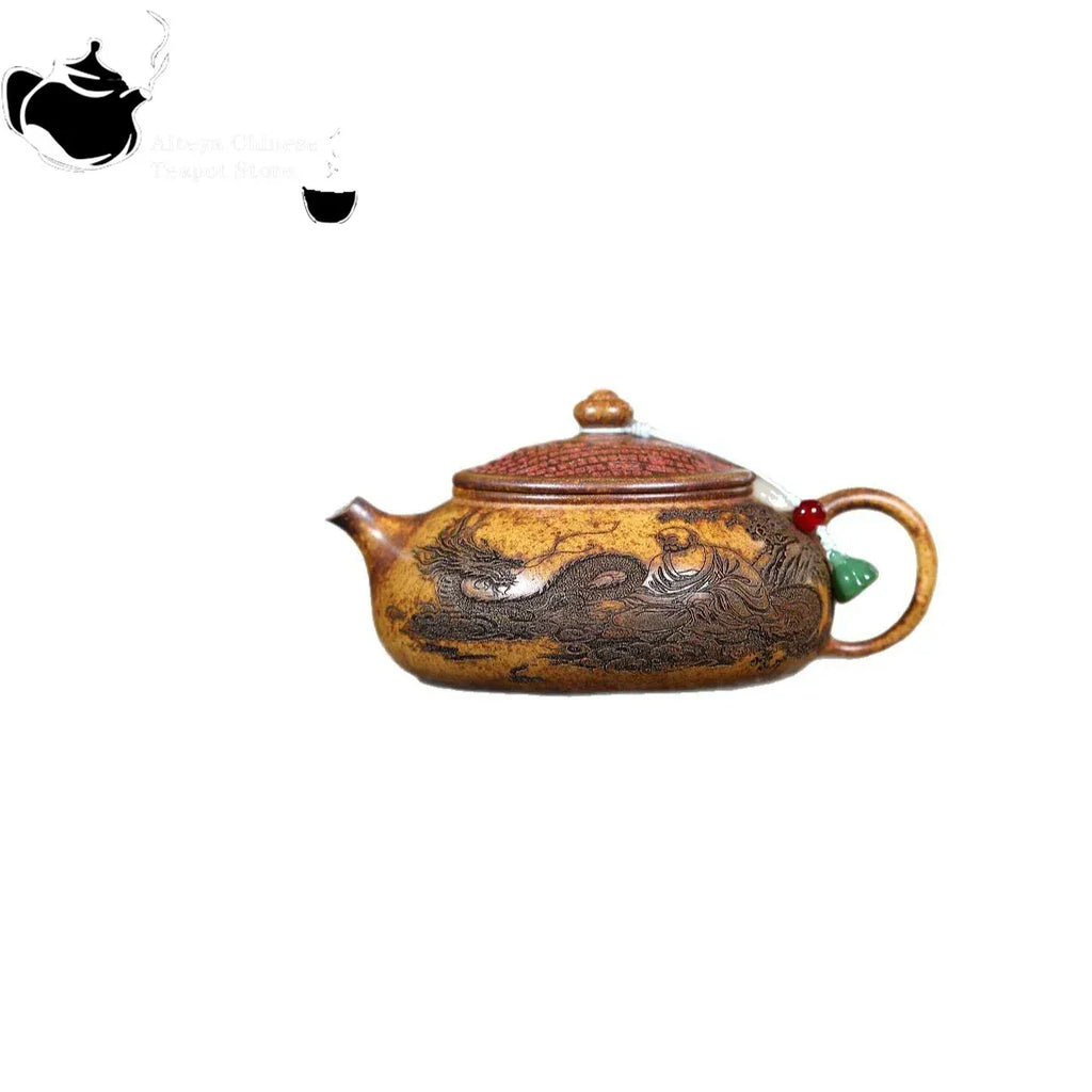 Kleine theepot 200 ml met reliëf