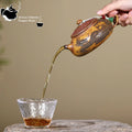 Kleine theepot 200 ml met reliëf