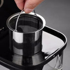 Kubusvormige glazen theepot 600ML - 1L
