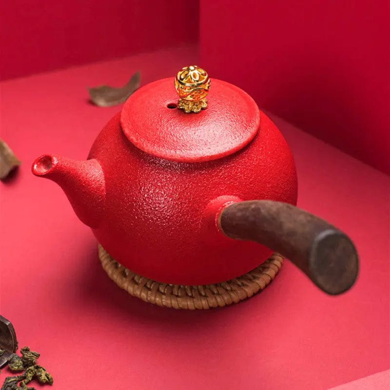 Kyusu Rode Chinese Keramische Theepot 240ML
