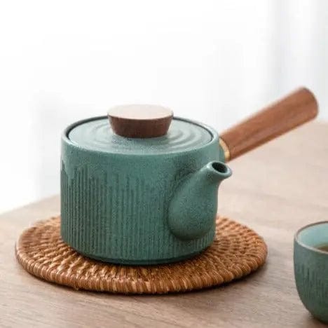 Kyusu Turquoise Chinese keramische theepot 150ML