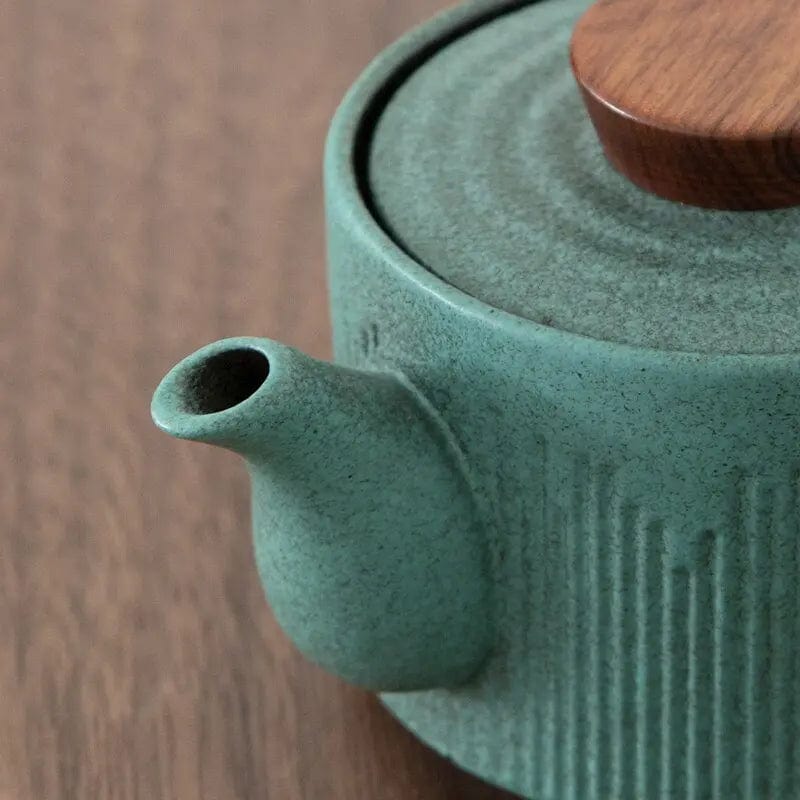 Kyusu Turquoise Chinese keramische theepot 150ML