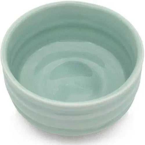 Lichtblauwe chawan theekom