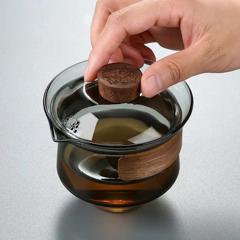 Luxe Gaiwan glazen theepot 230 ml