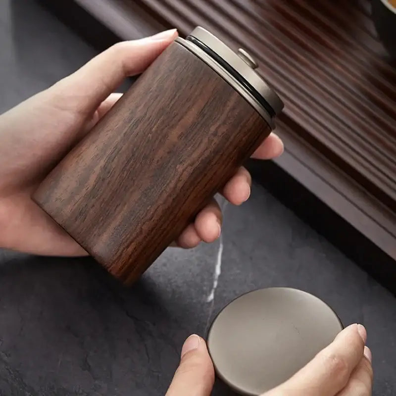 Luxe houten theedoos
