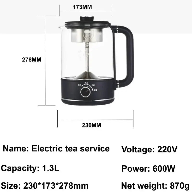 Elektrische glazen theemaker 1,3 liter met vier standen – afbeelding 7