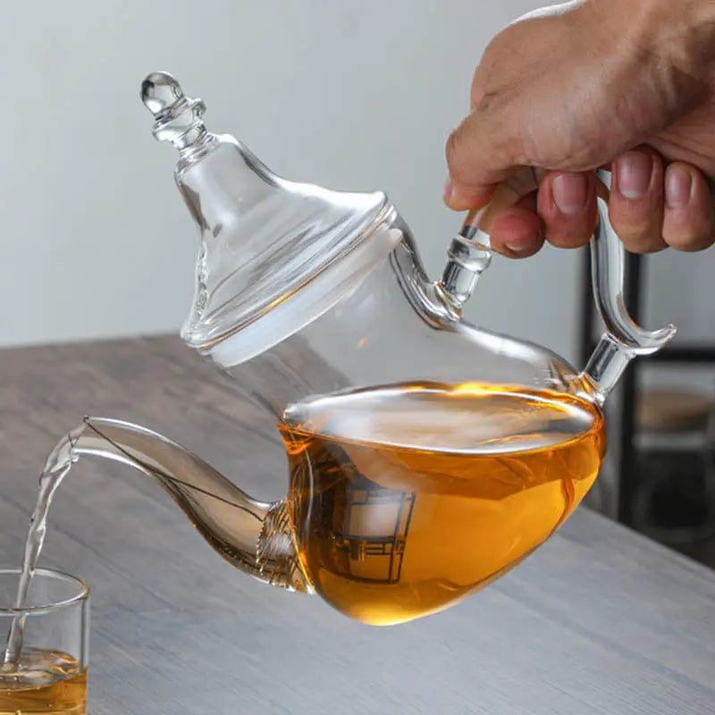 Marokkaanse glazen theepot, 600 ml - 1 liter
