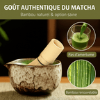 Matcha kit 6-delig met keramische kom en bamboe garde