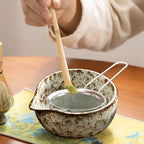 Matcha kit 6-delig met keramische kom en bamboe garde