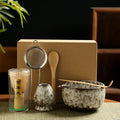 Matcha kit 6-delig met keramische kom en bamboe garde