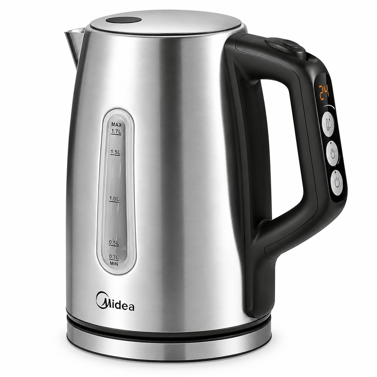 Midea RVS waterkoker 1,7 liter – 6 temperatuurstanden