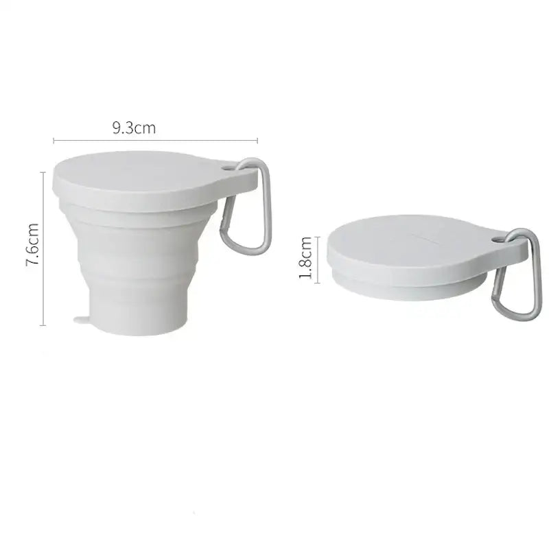Opvouwbare reistheekop (set van 2)