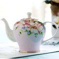 Originele Engelse roze porseleinen theepot 1,4L