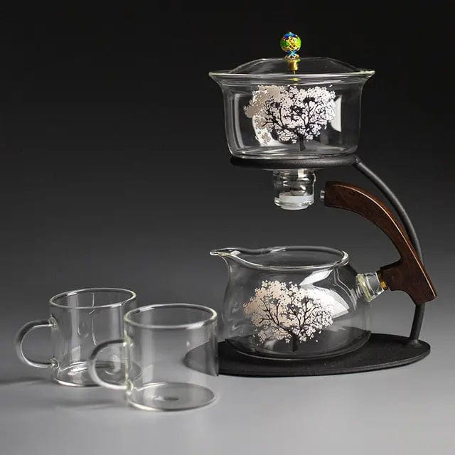 Originele glazen theepot met kersenbloesem 300 ml