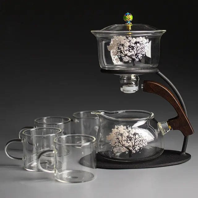 Originele glazen theepot met kersenbloesem 300 ml