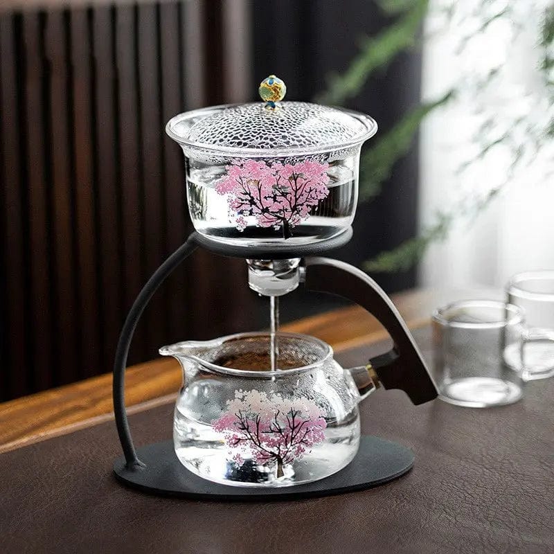 Originele glazen theepot met kersenbloesem 300 ml