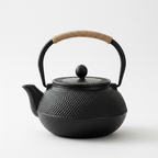 Japanse zwarte geëmailleerde gietijzeren theepot 600ML - 1,2L