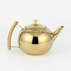 Ronde stalen theepot 1,5L - 2L - afbeelding 5