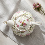 Engelse porseleinen theepot 400 ml met bloemenmotief - afbeelding 4