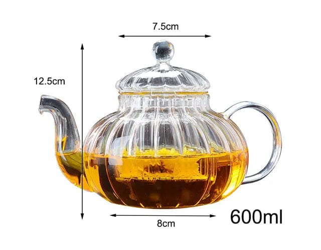 Pompoen Glazen Theepot 600ML