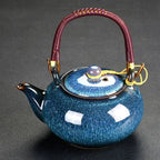 Prachtige Chinese porseleinen theepot rond 700 ml