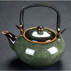 Prachtige Chinese porseleinen theepot rond 700 ml