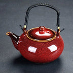 Prachtige Chinese porseleinen theepot rond 700 ml