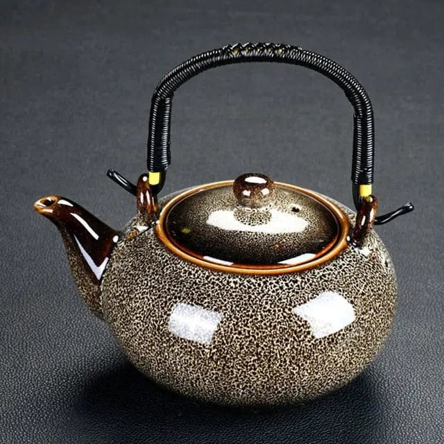 Prachtige Chinese porseleinen theepot rond 700 ml