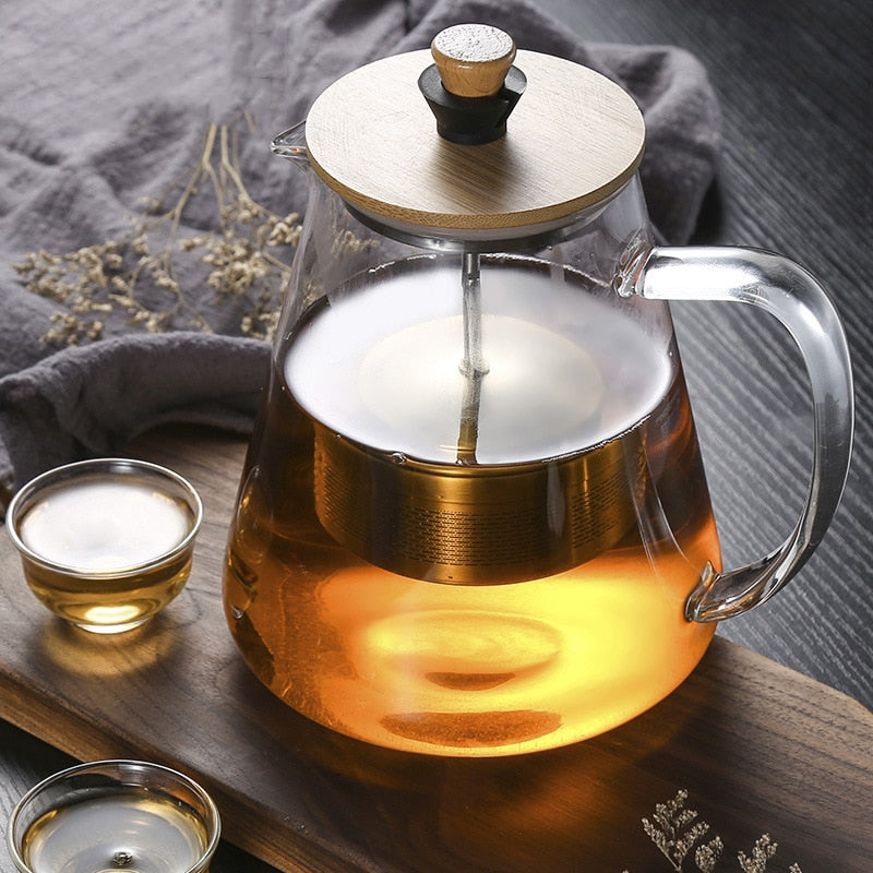Scandinavische glazen theepot – 950 ml of 1,3 liter – afbeelding 4