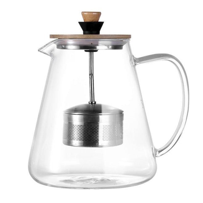 Scandinavische glazen theepot – 950 ml of 1,3 liter – afbeelding 2