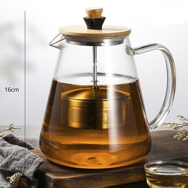Scandinavische glazen theepot – 950 ml of 1,3 liter