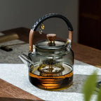 Retro Design Glazen Theepot 1L