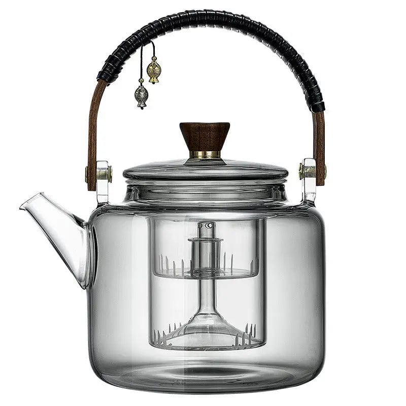 Retro Design Glazen Theepot 1L