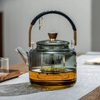 Retro Design Glazen Theepot 1L
