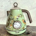 Retro waterketel 1,7 liter met vogel- of bloemenmotief