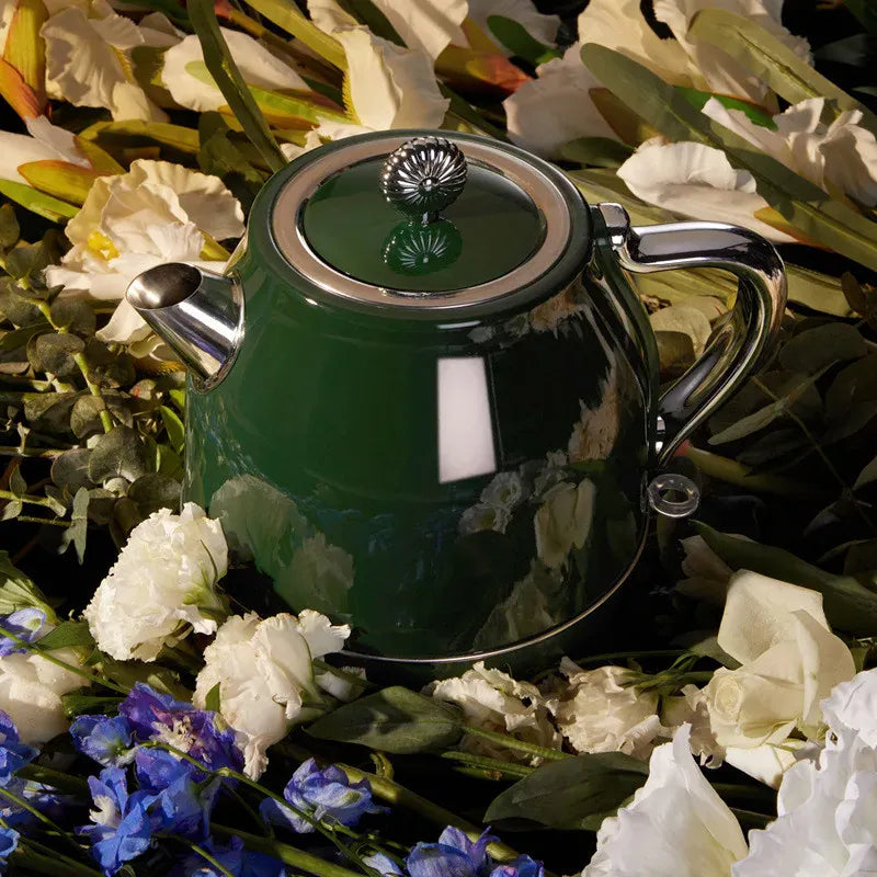 Retro waterkoker 1,5 liter in groen of wit
