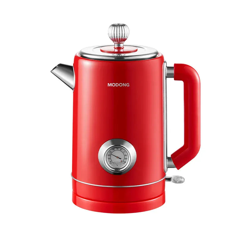 Retro waterkoker 1,8 liter met thermometer