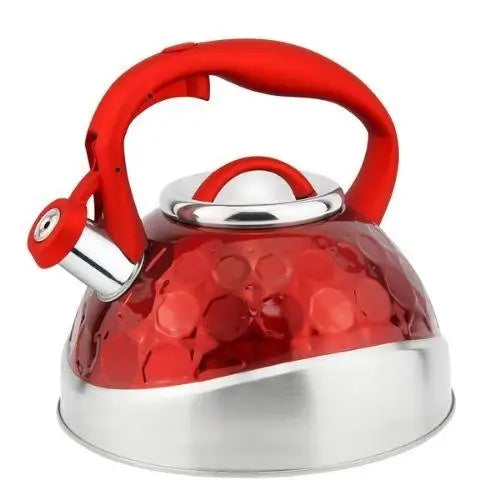 Rode RVS designfluitketel 3 liter voor inductie