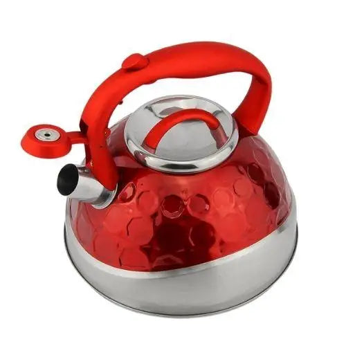 Rode RVS designfluitketel 3 liter voor inductie
