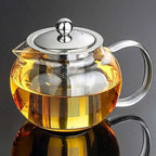 Ronde glazen theepot 650ML - 1.3L