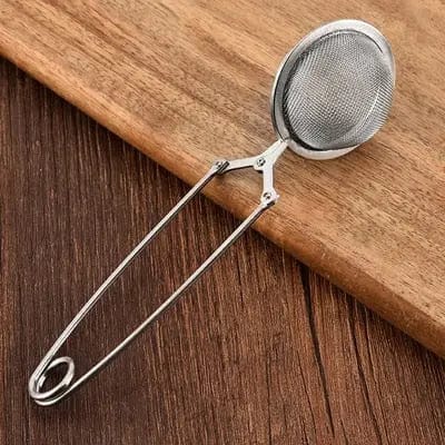 Ronde stalen thee-infuser