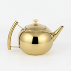 Ronde stalen theepot 1,5L - 2L