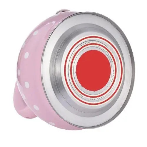 Roze retro RVS fluitketel 3,5 liter voor inductie
