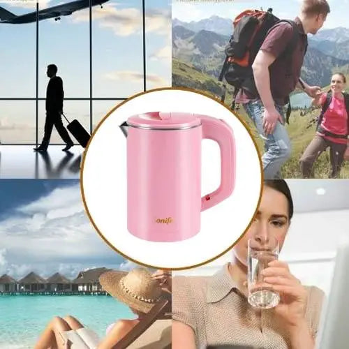 Roze RVS waterkoker 600 ml – 600 W