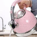 Roze vintage waterketel 3,5 liter