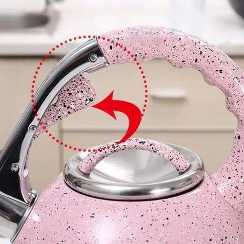 Roze vintage waterketel 3,5 liter