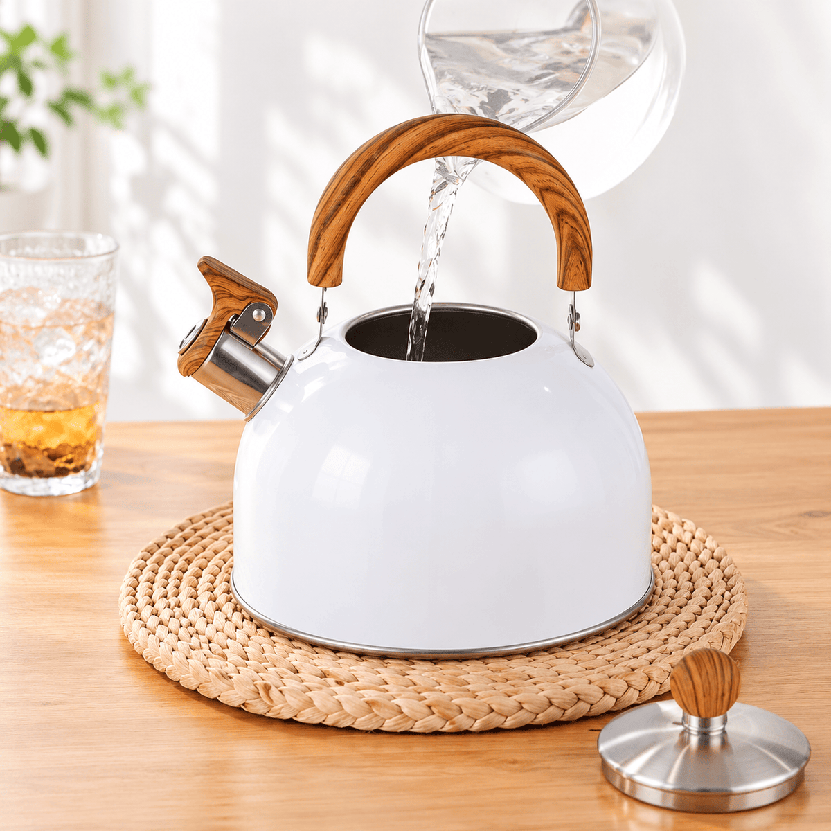 RVS fluitketel voor inductie – 2,5 of 3 liter